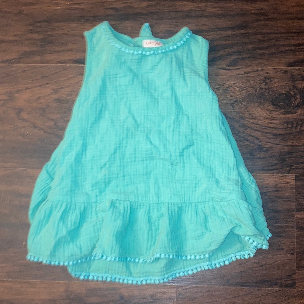 Cat & Jack Girls Teal Dress